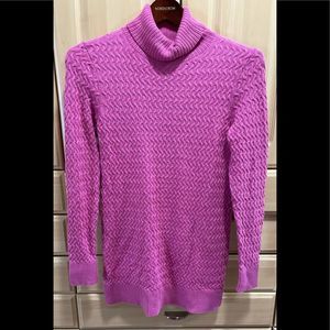 Women’s Lands End Turtleneck (pink/purple)